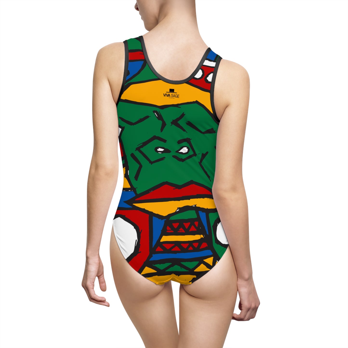 Classic one-piece swimsuit